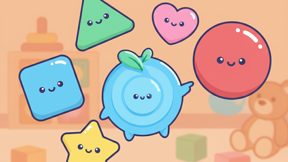 Shape Sort game - identify shapes in English and Chinese